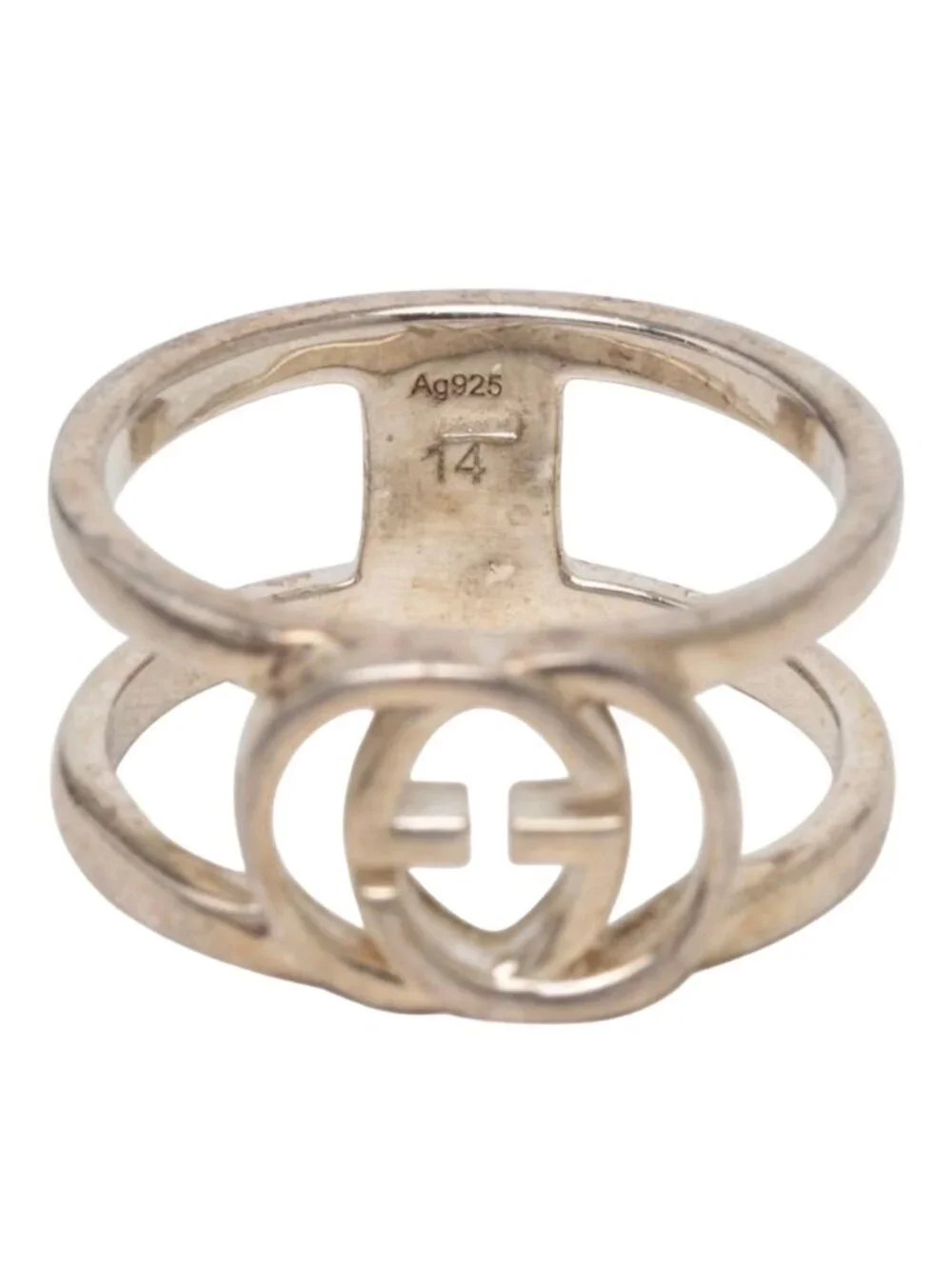 Gucci Interlocking G Ring Silver